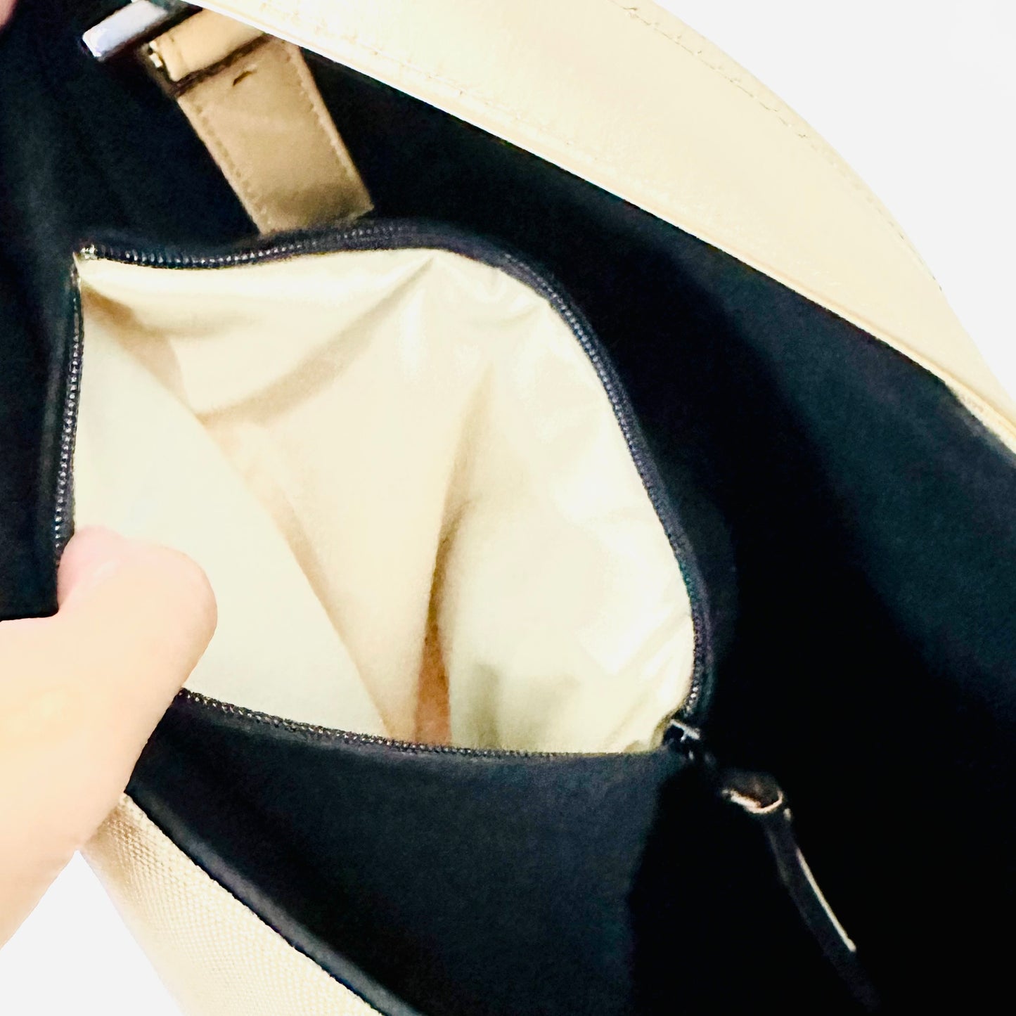 Givenchy Beige Monogram Logo Hobo Bucket Shoulder Sling Bag