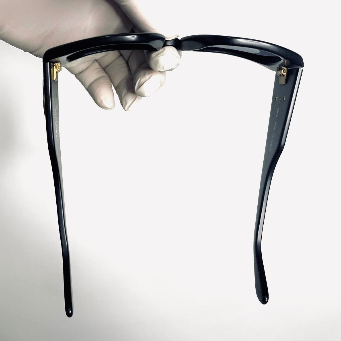 Chanel Black GHW Giant CC Monogram Logo Matte Aviator Sunglasses