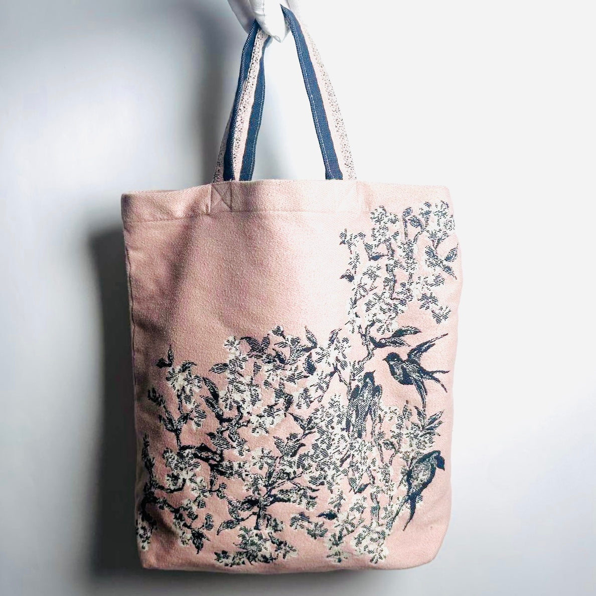 Christian Dior CD Pink Monogram Logo Floral Shopper Shoulder Tote Bag