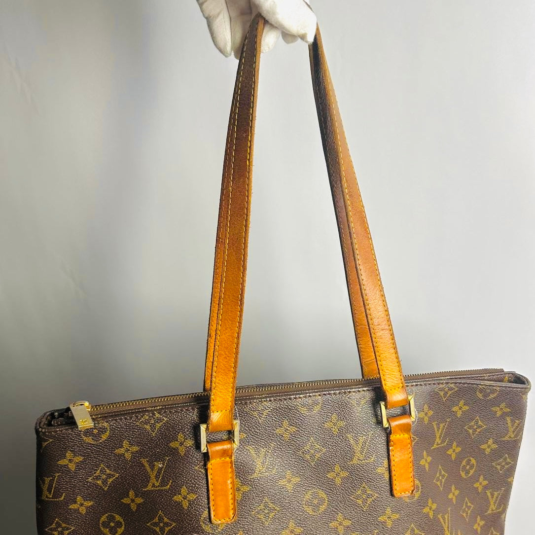 Louis Vuitton LV Luco Monogram Logo GHW Vintage Shoulder Shopper Tote Bag