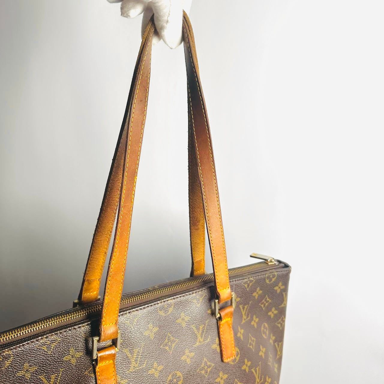 Louis Vuitton LV Luco Monogram Logo GHW Vintage Shoulder Shopper Tote Bag