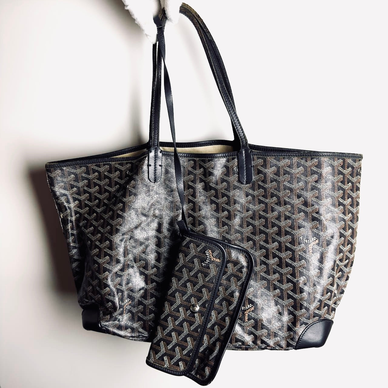 【希少】GOYARD Saint-Louis PM Tote Bag Black NWT Authentic GOYARD Saint Louis PM Tote Bag Black St. Louis | eBay
