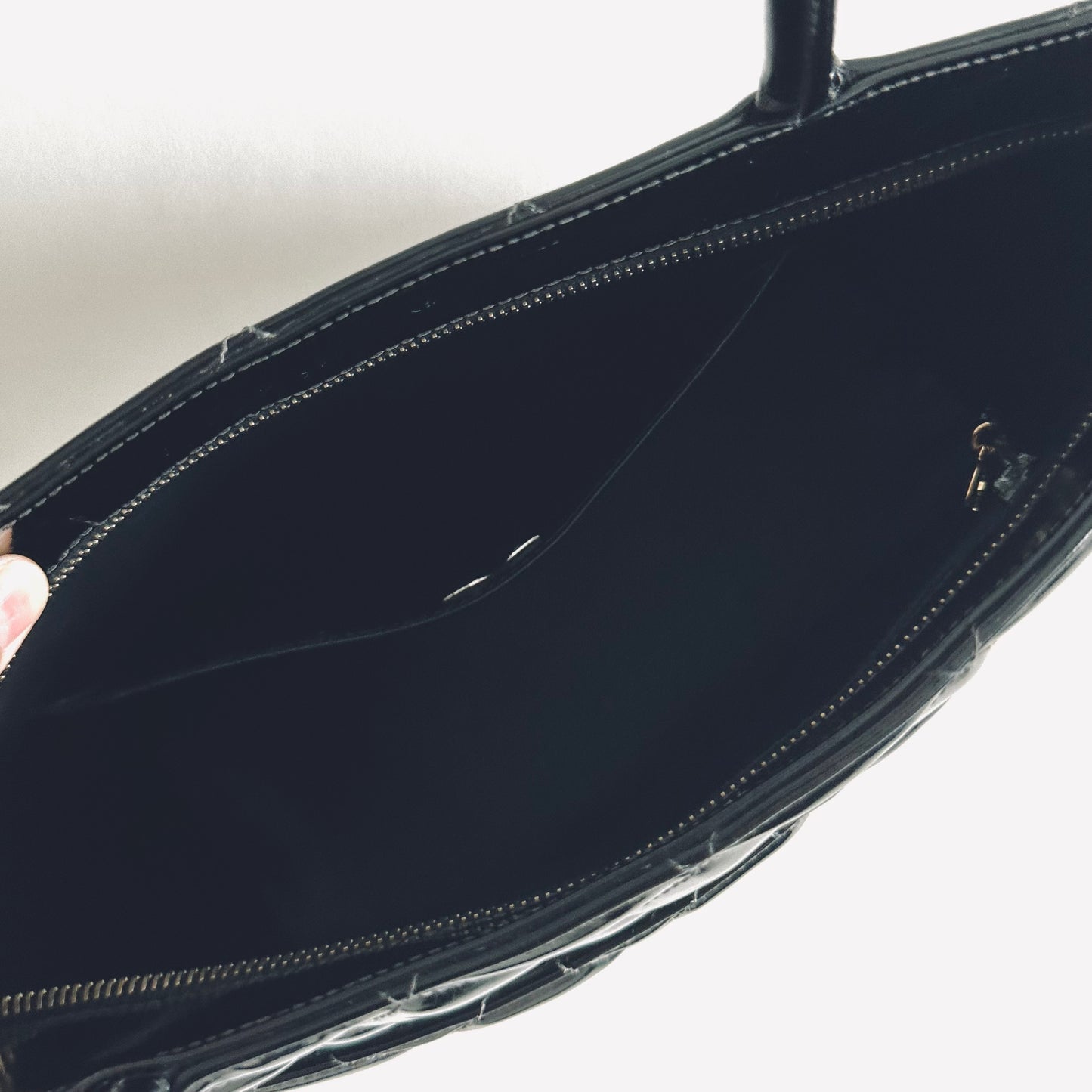 Chanel Black GHW Medallion Giant CC Monogram Logo Quilted Patent Shoulder Shopper Tote Bag 7s