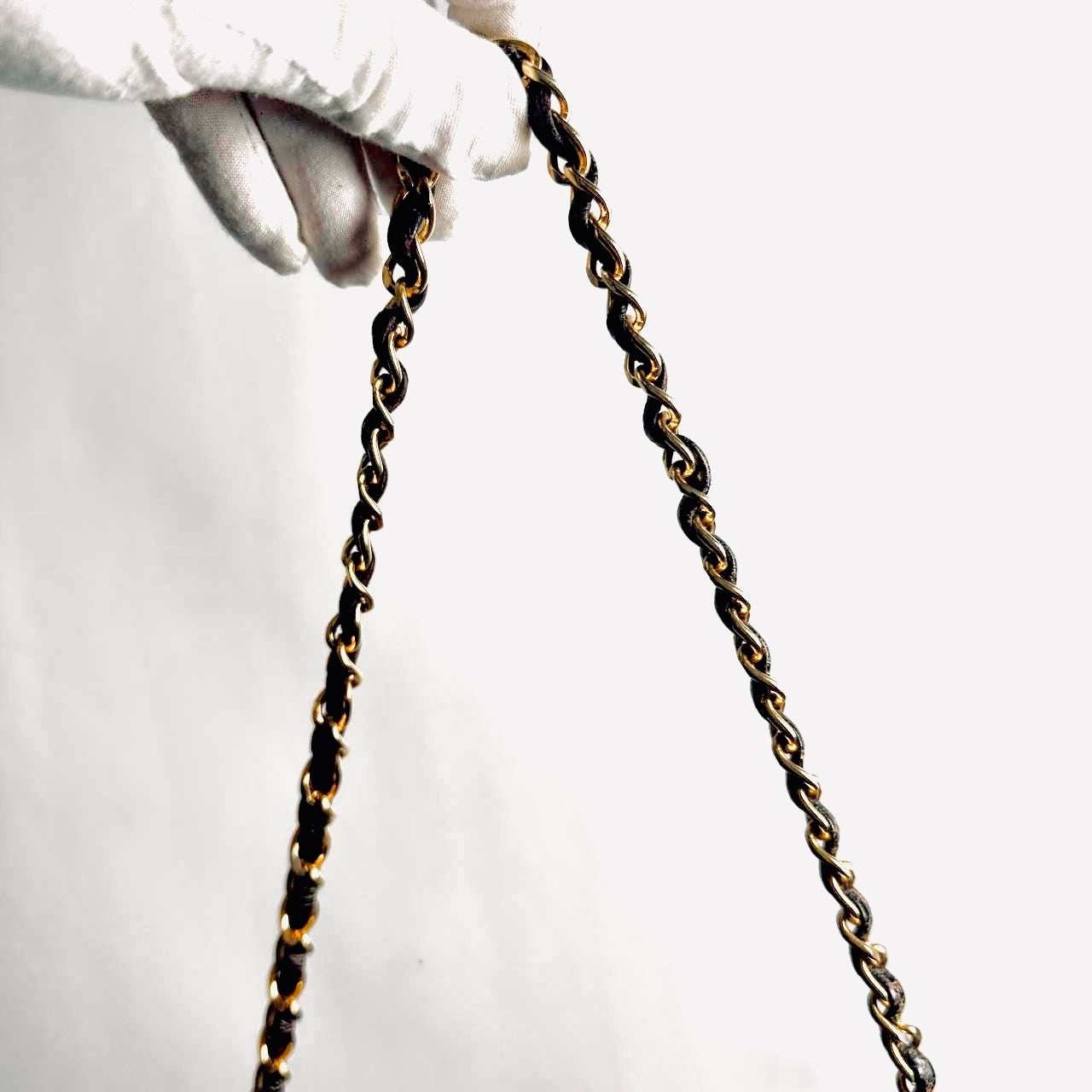 Chanel CC Black GHW Logo Classic Flap Quilted Lambskin Turnlock Vintage Shoulder Sling Bag 0s