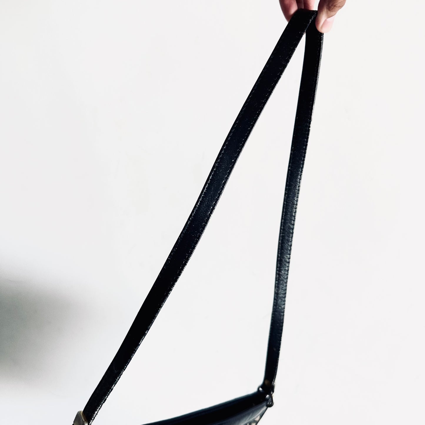 Christian Dior CD Navy Blue Oblique Monogram Logo Shoulder Sling Bag