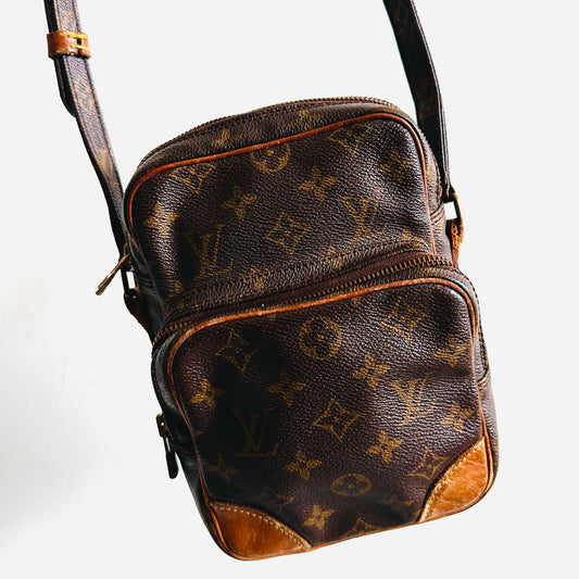 Louis Vuitton LV Amazon Monogram Logo GHW Vintage Camera Shoulder Sling Bag