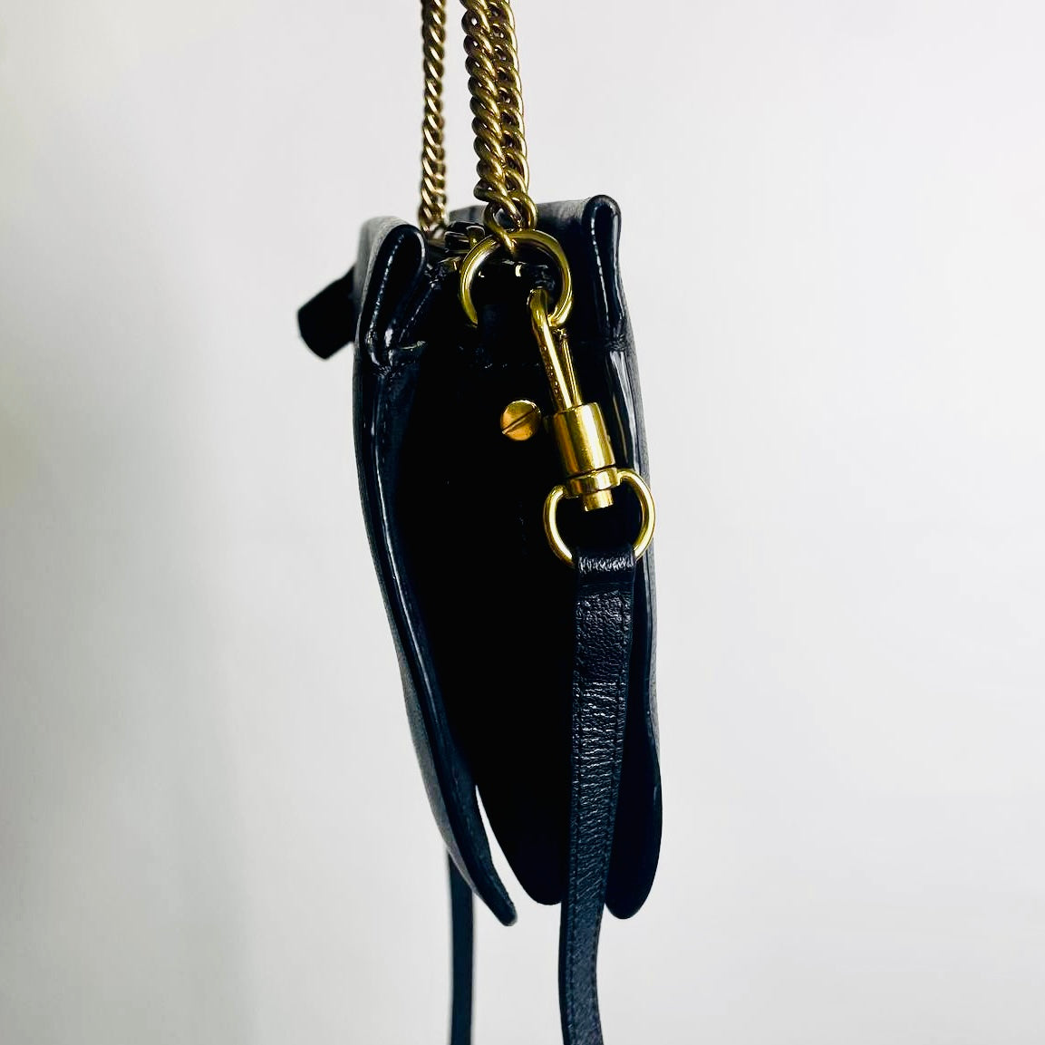 Givenchy Cross 3 Cross3 Black GHW Monogram Logo Goatskin Leather 2-Way Shoulder Sling Top Handle Bag