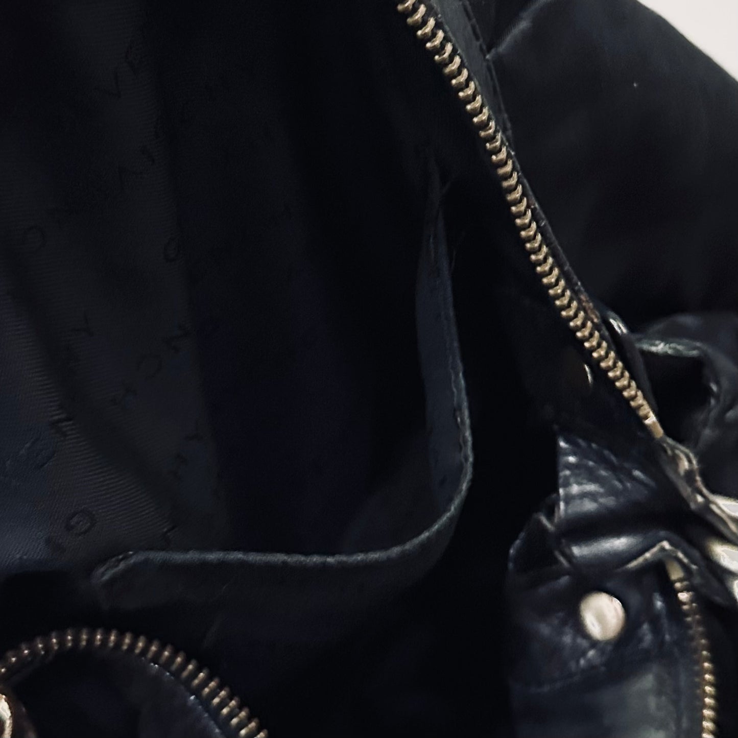 Givenchy Black GHW Classic Monogram Logo Hobo Baguette Shoulder Bag