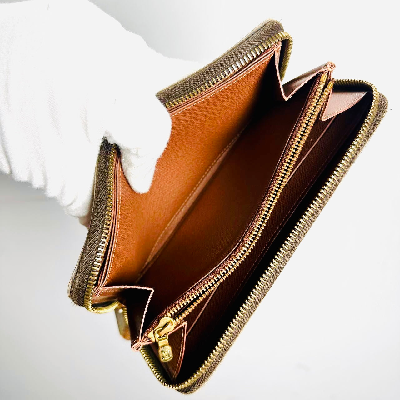 Louis Vuitton LV Monogram Logo GHW Zippy Zip Around Long Wallet