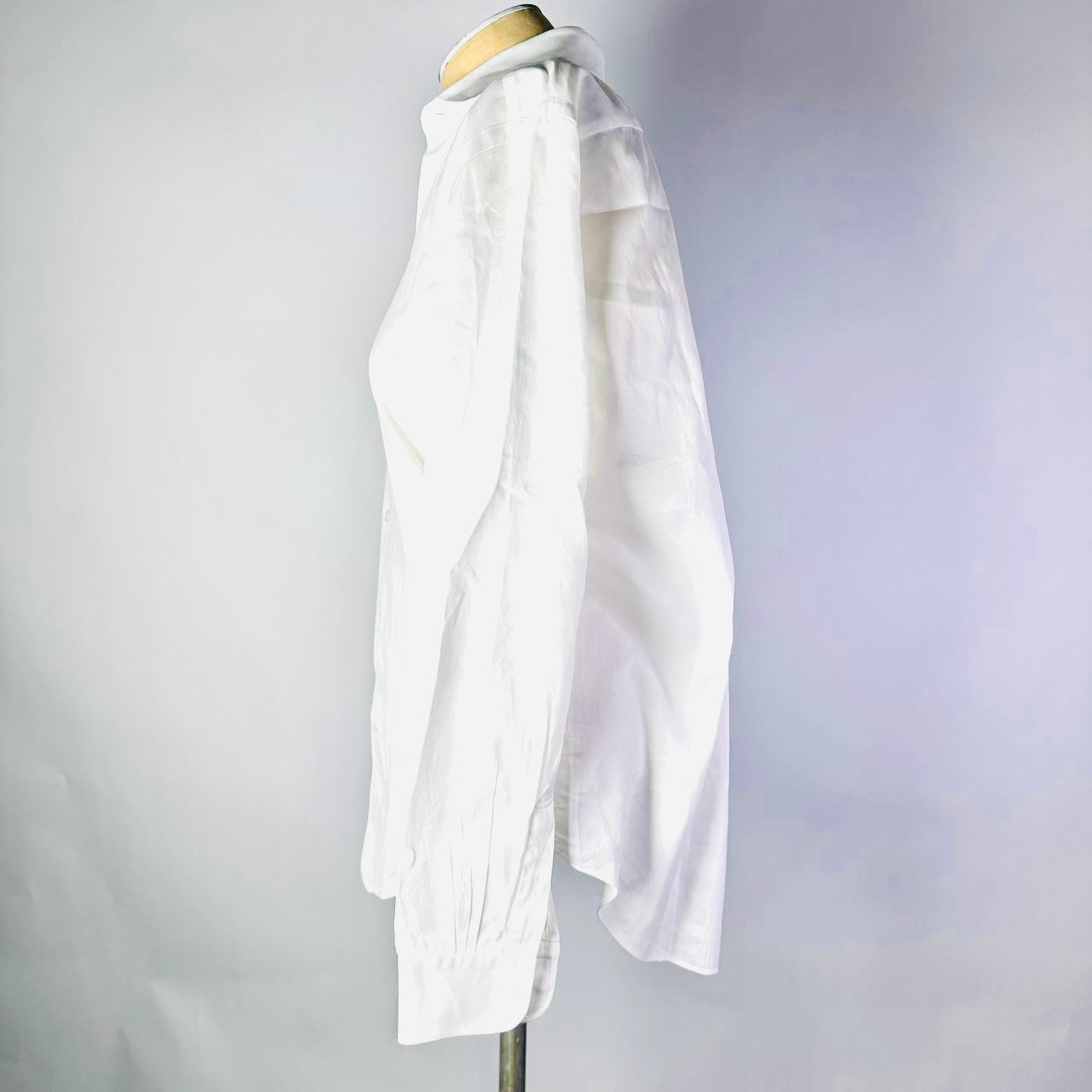 Louis Vuitton LV White Classic Button Up Long Sleeve Collared Shirt