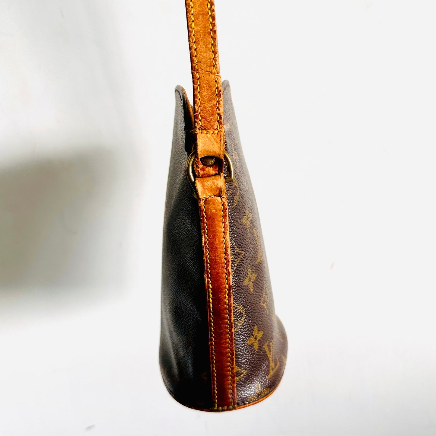 Louis Vuitton LV Drouot Monogram Logo GHW Vintage Shoulder Sling Bag
