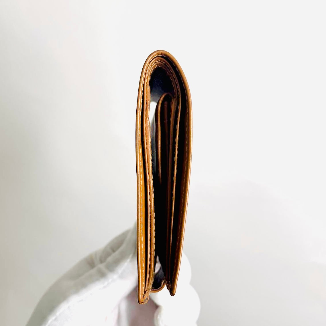 Celine Triomphe Macadam Monogram Logo GHW Flap Compact Bifold Wallet