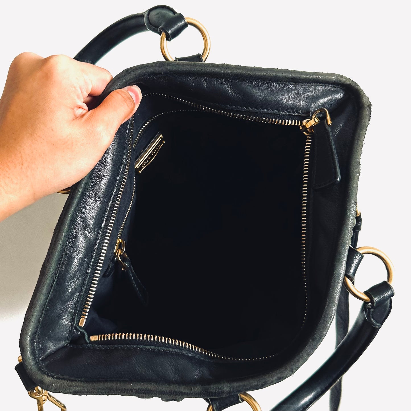 Miu Miu Black GHW Gaufre Matelasse Lux Gathered Leather Classic Logo 2-Way Bauletto Shopper Shoulder Sling Tote Bag