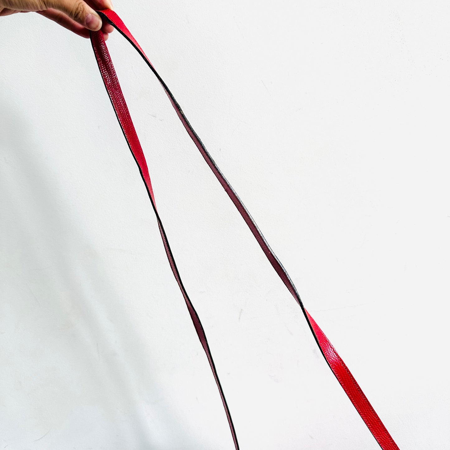 Salvatore Ferragamo Vara Bow Cherry Red GHW Camera Embossed Leather Shoulder Sling Bag