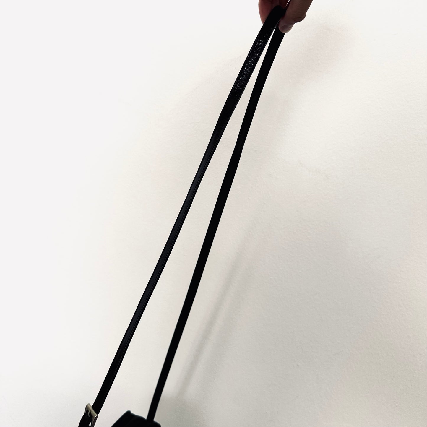 Prada Black Tessuto Monogram Logo Classic Nylon & Leather Double Zip Shoulder Sling Camera Bag