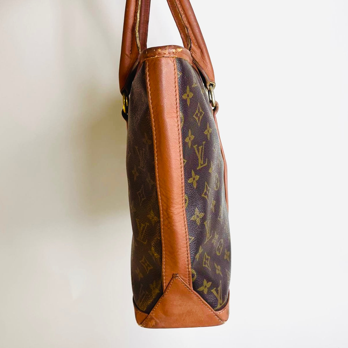 Louis Vuitton LV Weekend Sac Monogram Logo GHW Vintage Shopper Shoulder Tote Bag
