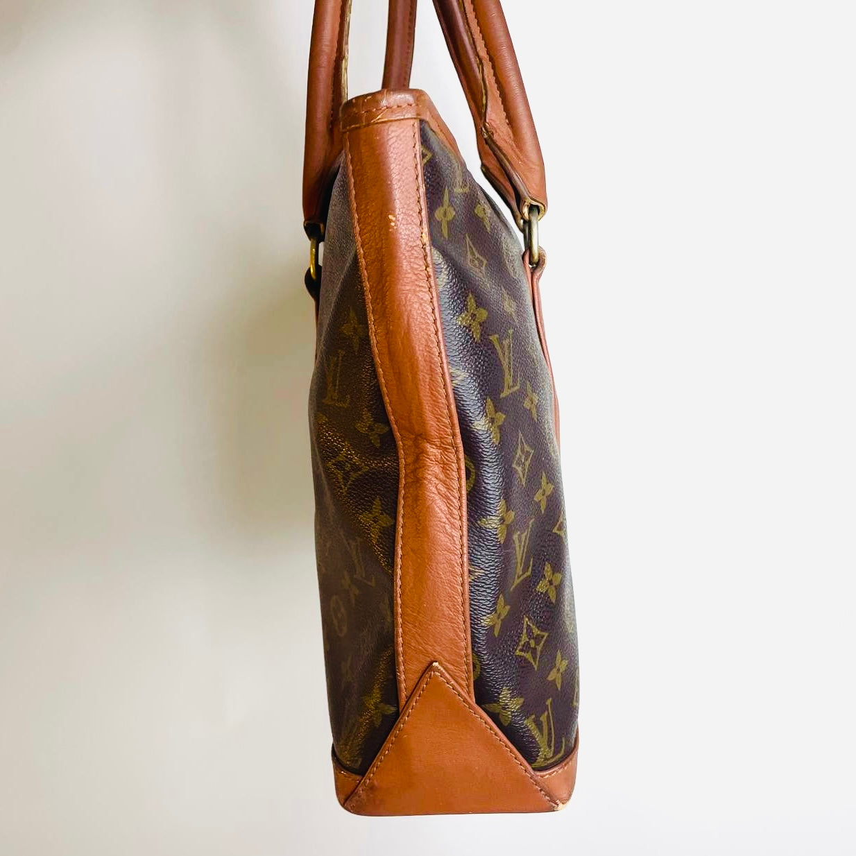 Louis Vuitton LV Weekend Sac Monogram Logo GHW Vintage Shopper Shoulder Tote Bag