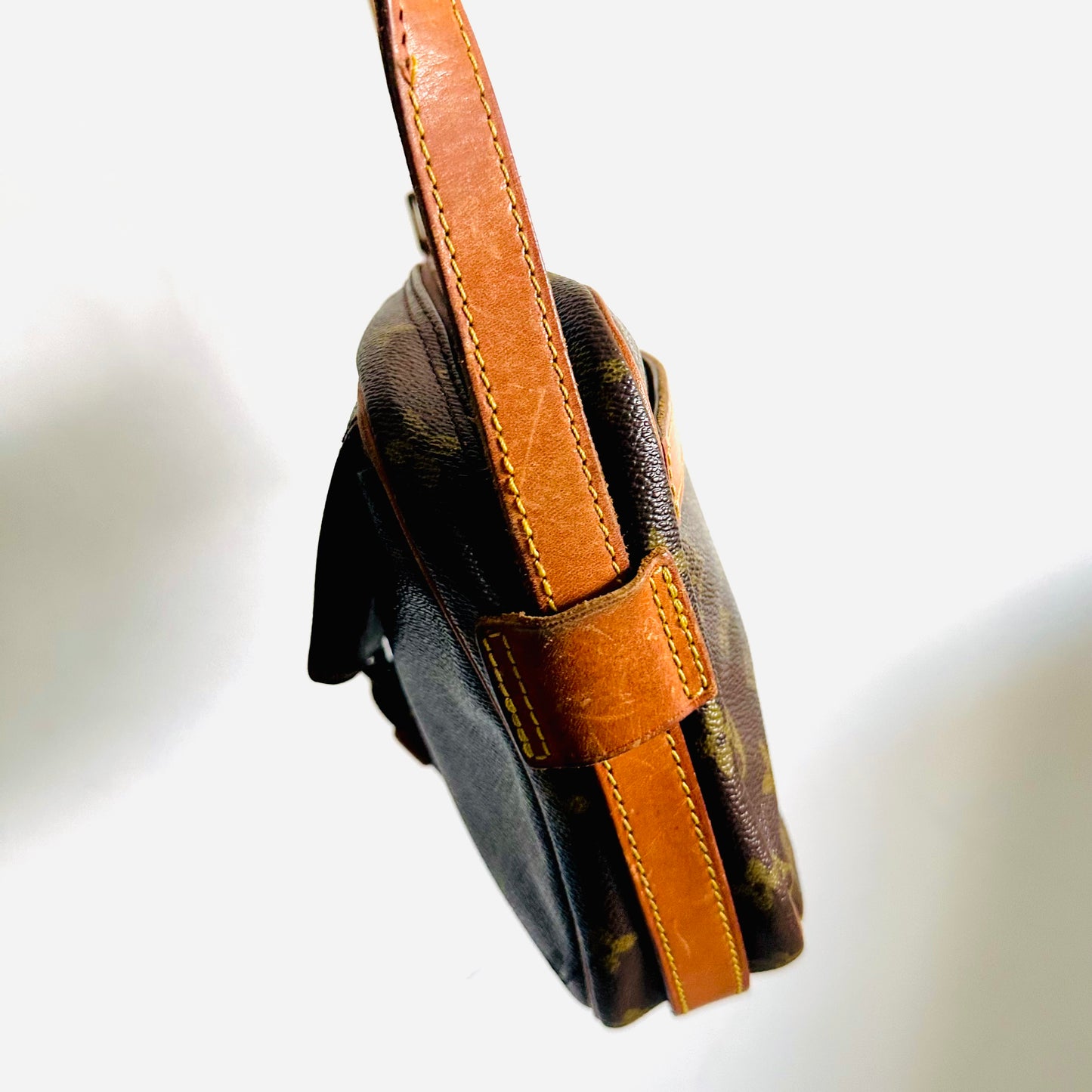 Louis Vuitton LV Jeune Fille Monogram Logo GHW Flap Shoulder Sling Vintage Bag