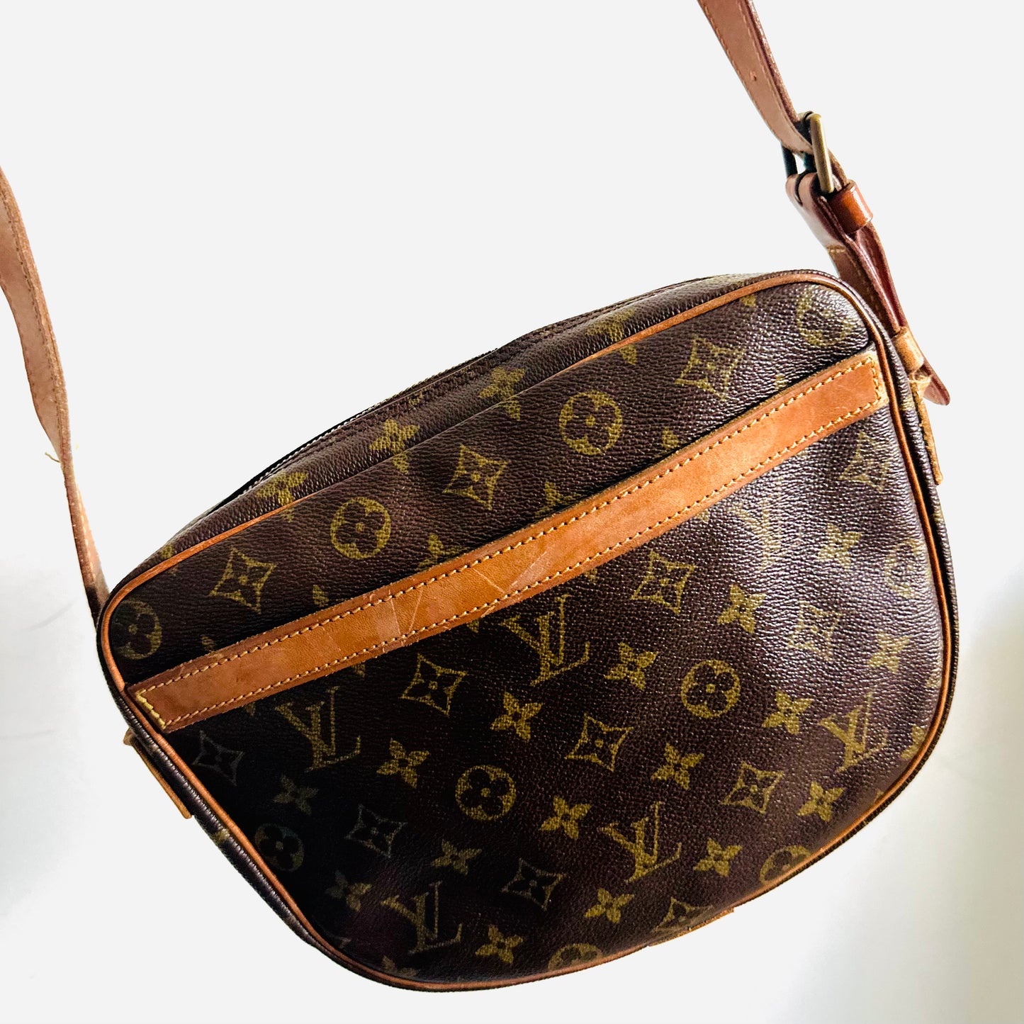 Louis Vuitton LV Jeune Fille Monogram Logo GHW Flap Shoulder Sling Vintage Bag