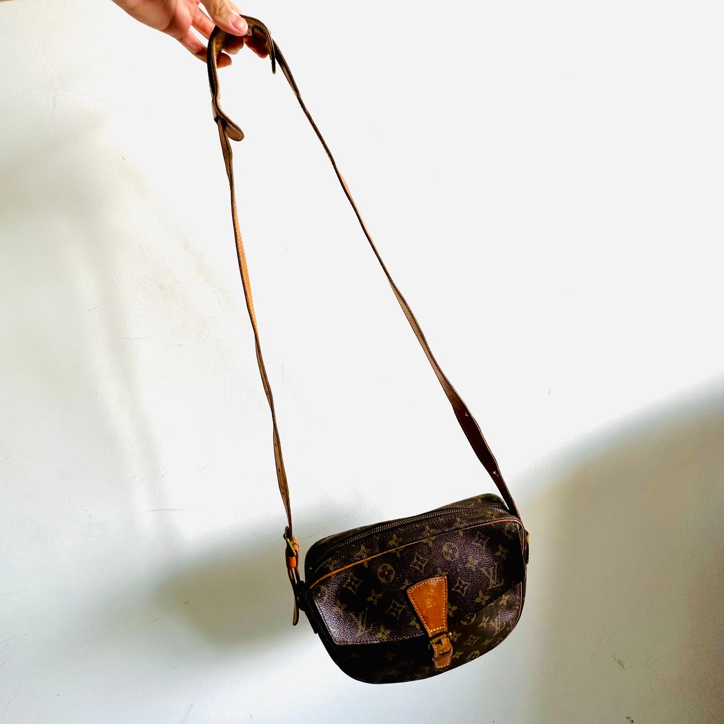 Louis Vuitton LV Jeune Fille Monogram Logo GHW Flap Shoulder Sling Vintage Bag