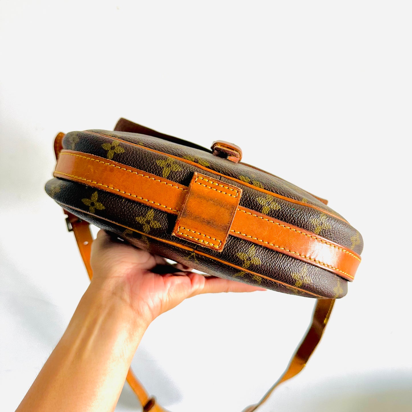 Louis Vuitton LV Jeune Fille Monogram Logo GHW Flap Shoulder Sling Vintage Bag