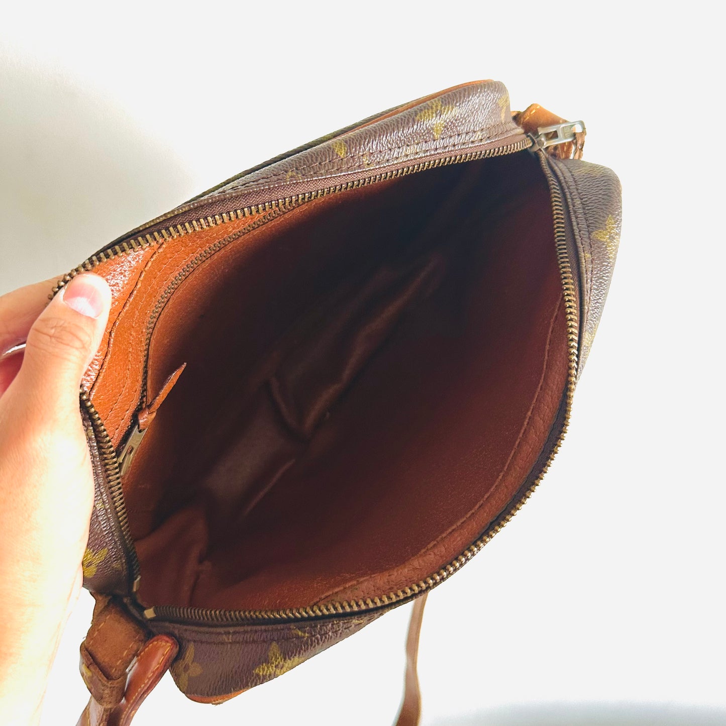 Louis Vuitton LV Jeune Fille Monogram Logo GHW Flap Shoulder Sling Vintage Bag