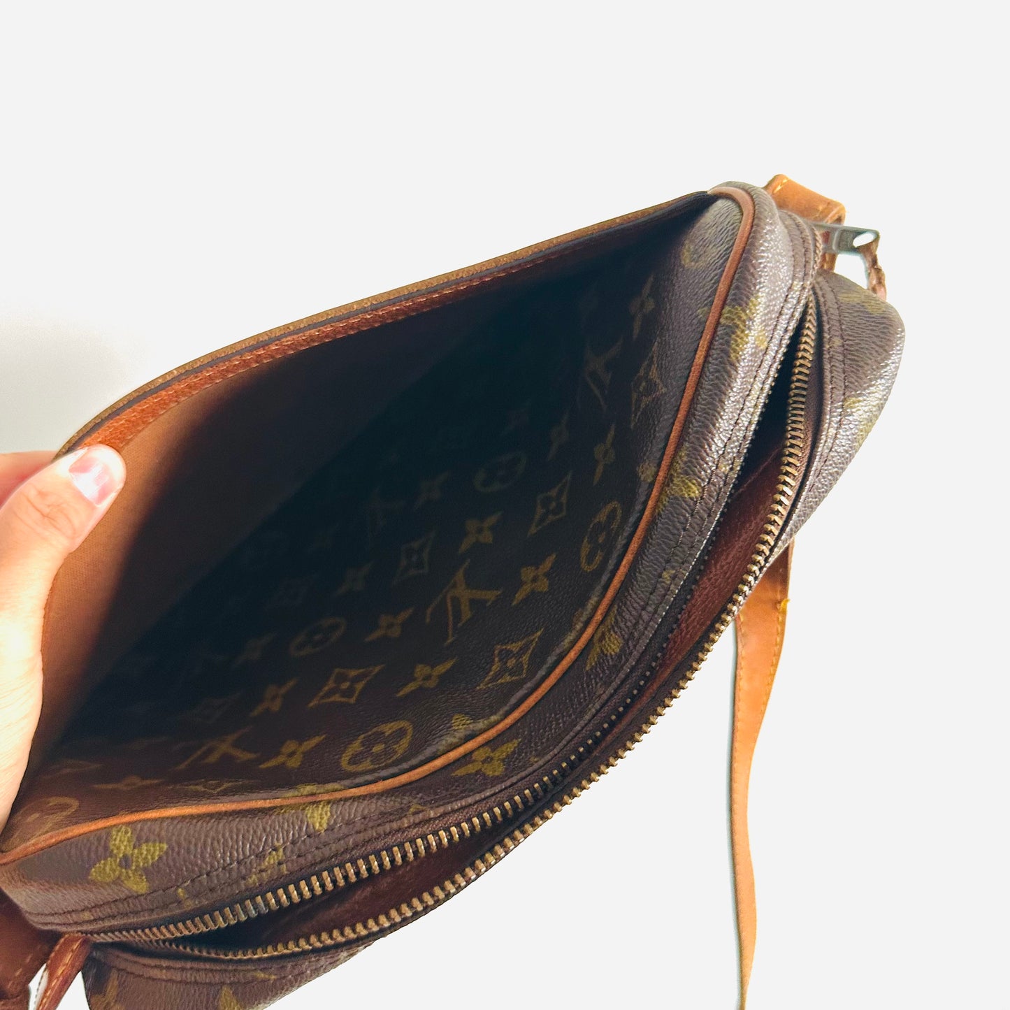 Louis Vuitton LV Jeune Fille Monogram Logo GHW Flap Shoulder Sling Vintage Bag