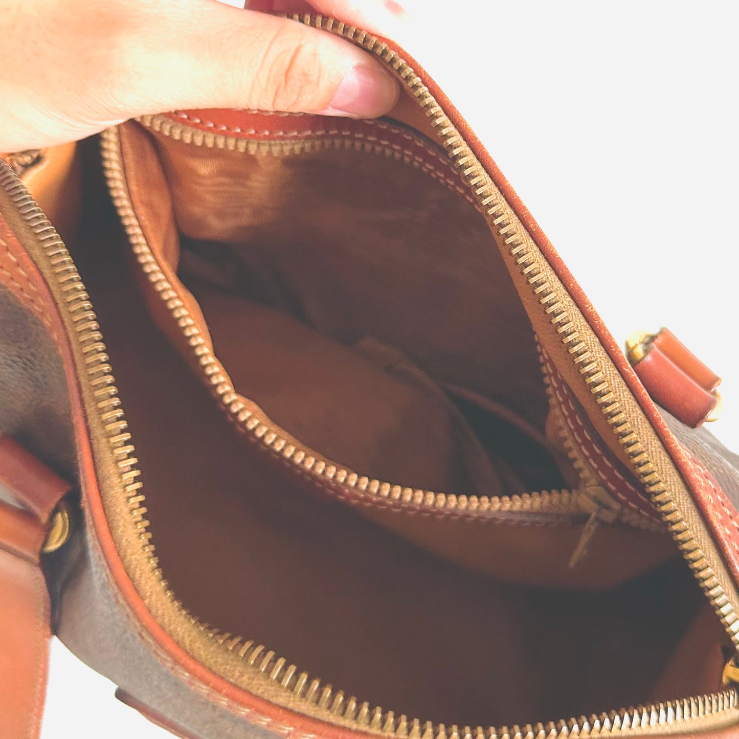 Celine Small Papillon Roller Triomphe Macadam Monogram Logo GHW Vintage Shoulder Bag