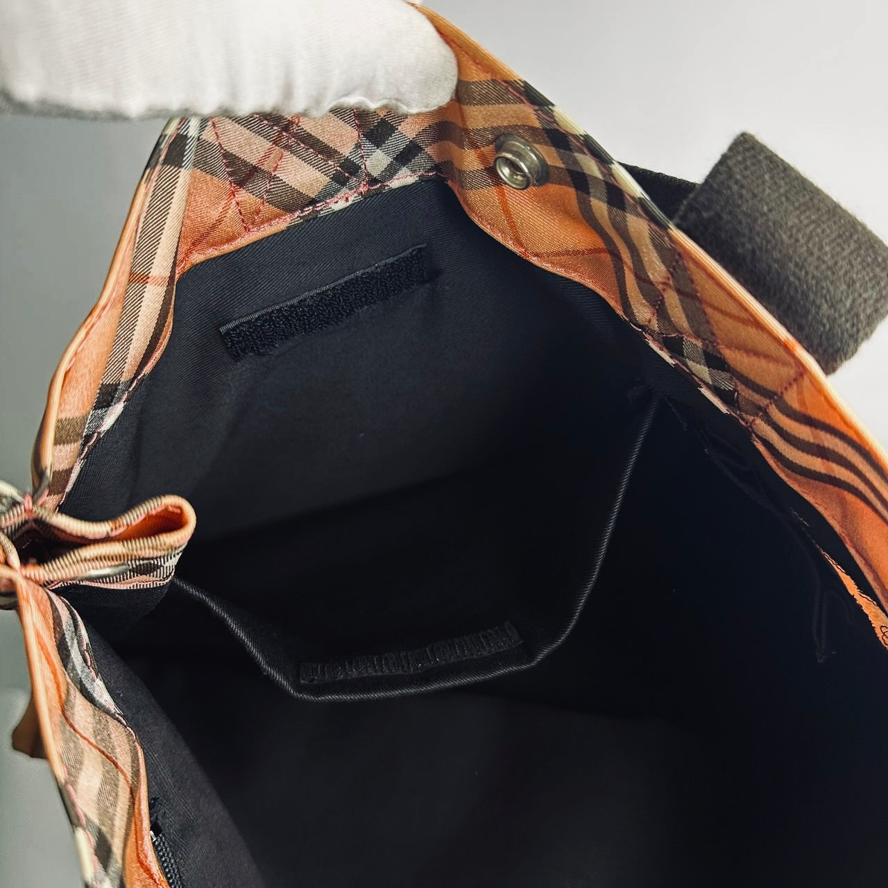 Burberry Beige Classic Check Nova Haymarket Checkered Tote Bag