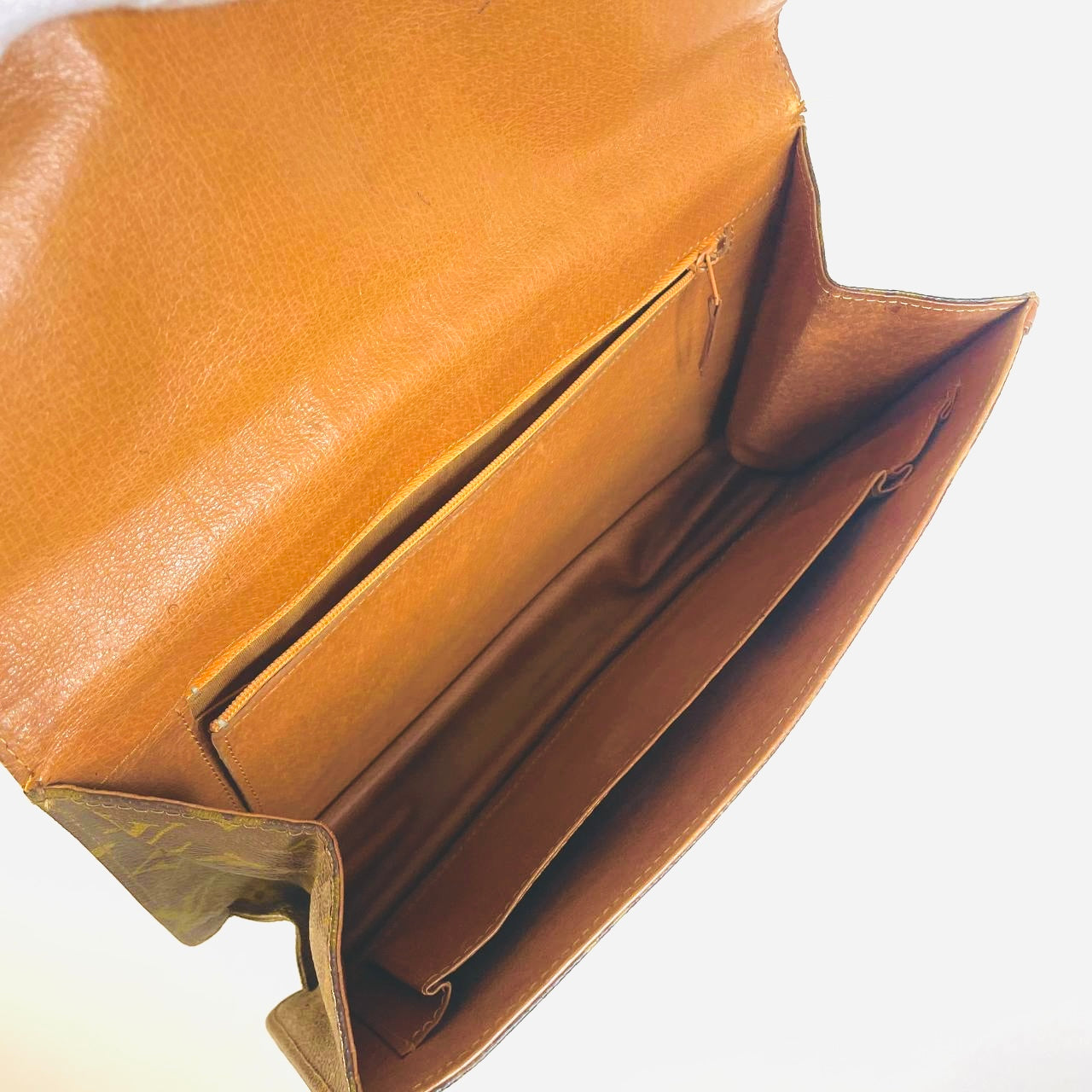 Louis Vuitton LV Pochette Dame Monogram Logo GHW Flap Clutch Pouch Case