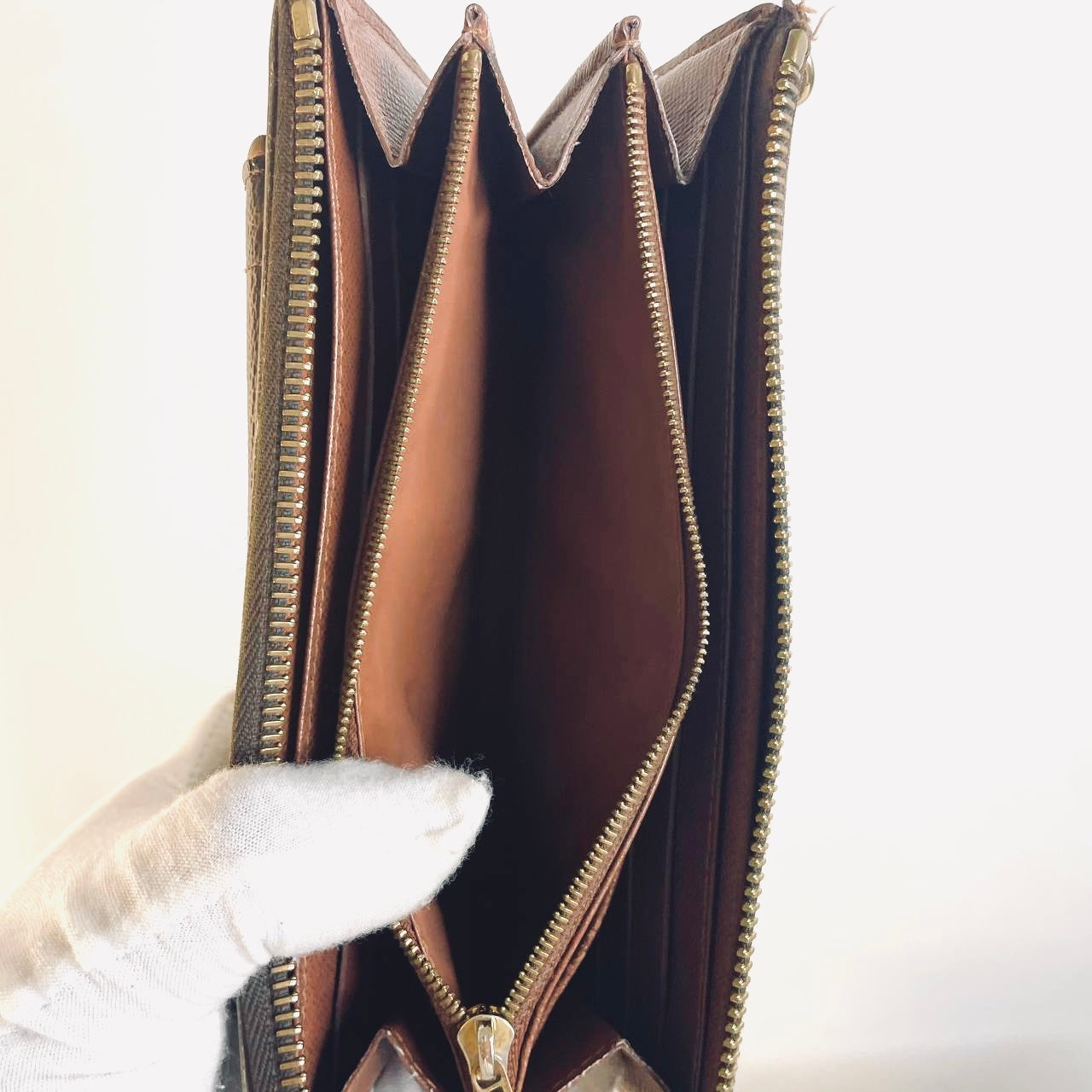 Louis Vuitton LV Astrid Monogram Logo GHW Flap Zip Long Wallet