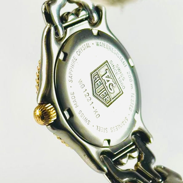 Tag Heuer Professional WG1221-K0 White Dial Stainless Steel Two Tone Gold Quartz 33MM Watch