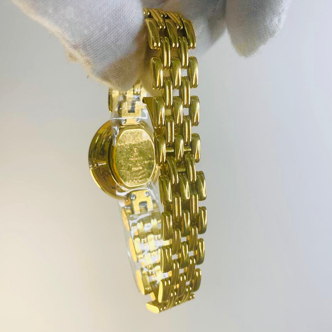 Christian Dior CD Bagira Monogram Logo Gold Stainless Steel Quartz 27MM Watch