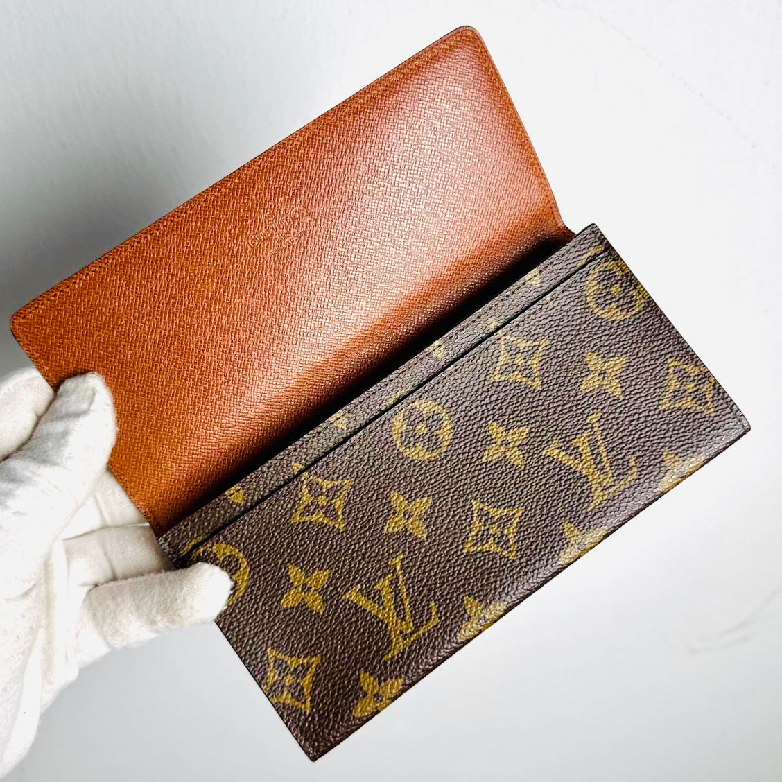 Louis Vuitton LV Monogram Logo GHW Porte Yen Flap Long Clutch Case Wallet