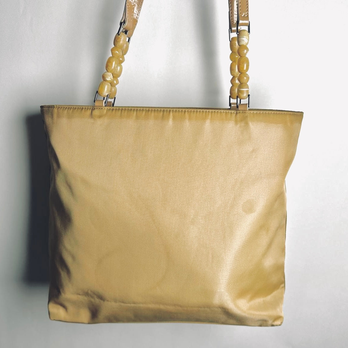 Christian Dior CD Malice Taupe Beige Monogram Logo Shopper Shoulder Tote Bag