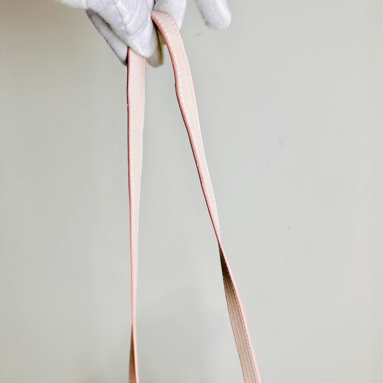Christian Dior CD Blush Pink Lady Dior Avenue Woven Leather Monogram Logo 2-Way Top Handle Shoulder Sling Bag