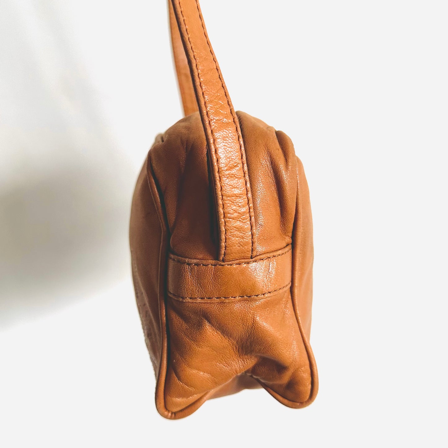 Loewe Caramel Brown Smooth Leather Giant Anagram Logo Monogram Camera Shoulder Sling Bag