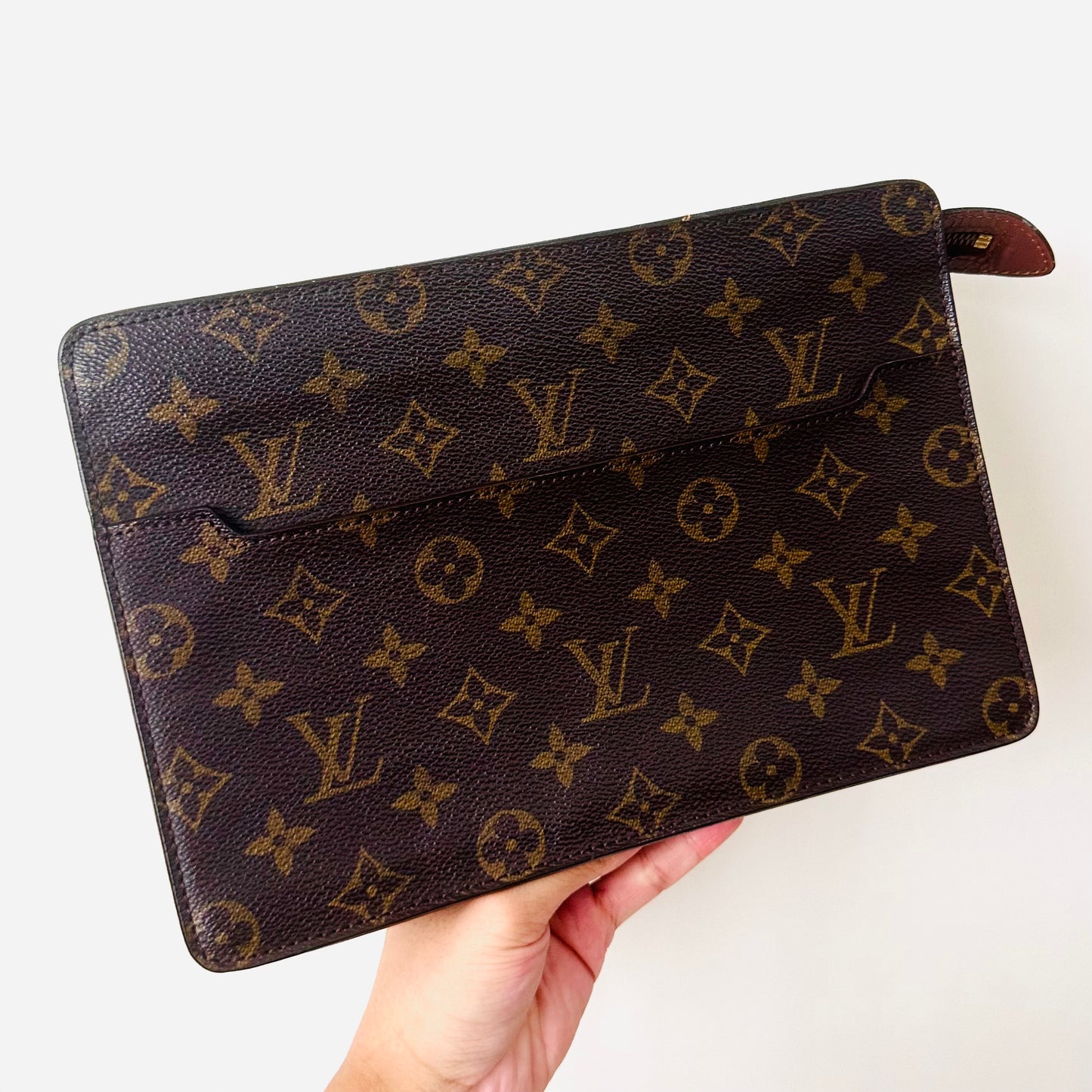 Louis Vuitton LV Monogram Logo GHW Toiletry 26 Clutch Pouch Case