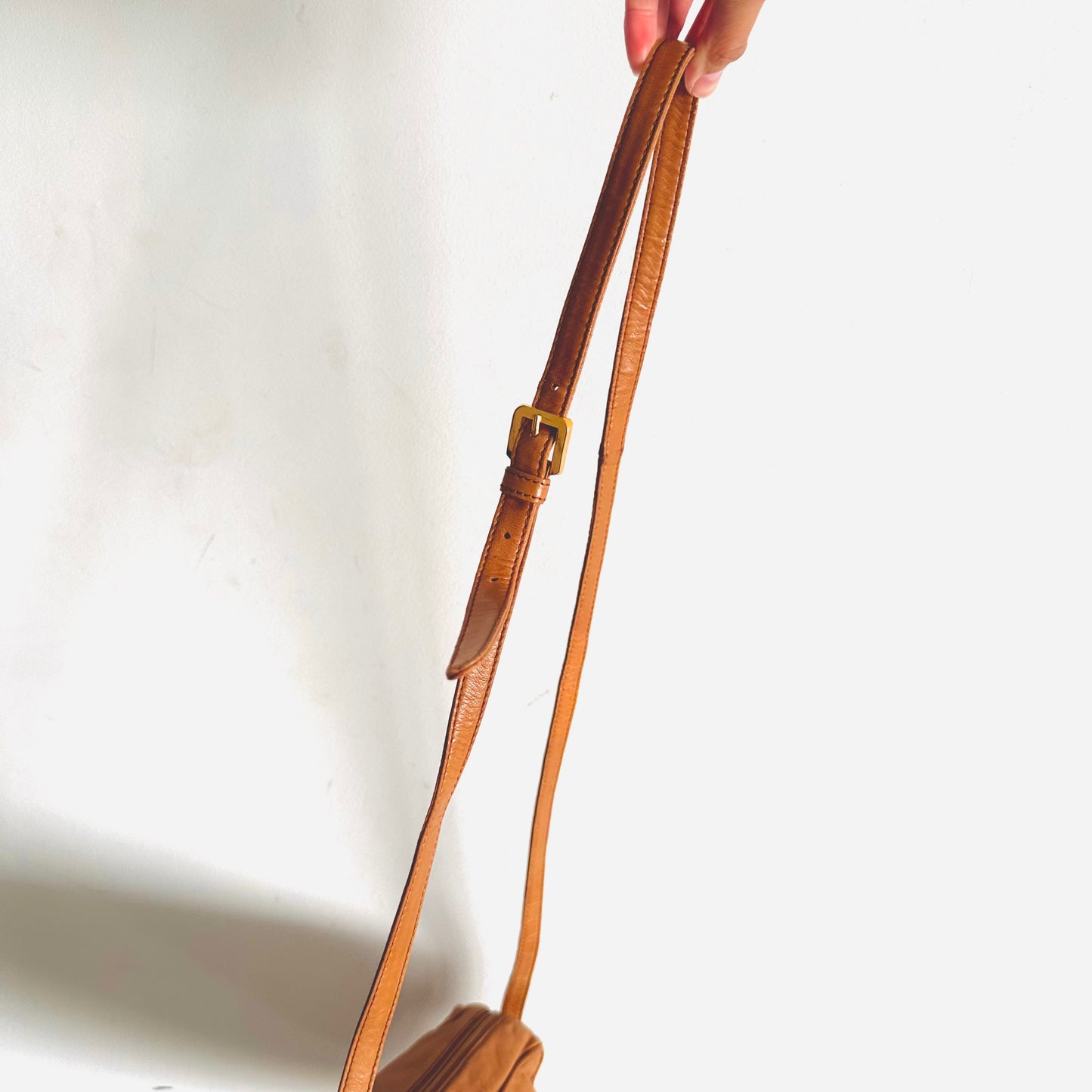 Loewe Caramel Brown Smooth Leather Giant Anagram Logo Monogram Camera Shoulder Sling Bag