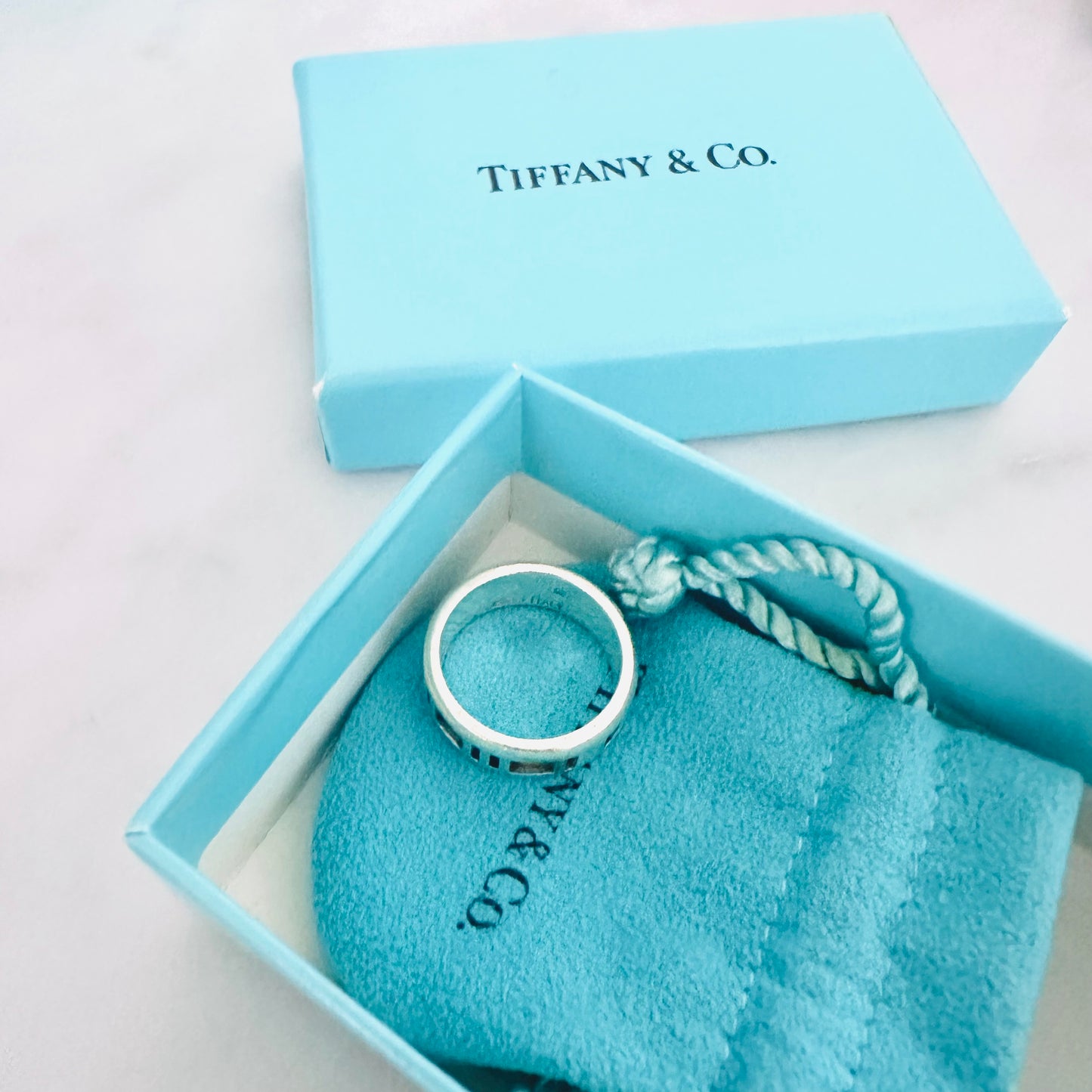 Tiffany & Co T&C Atlas 925 Sterling Silver Ring