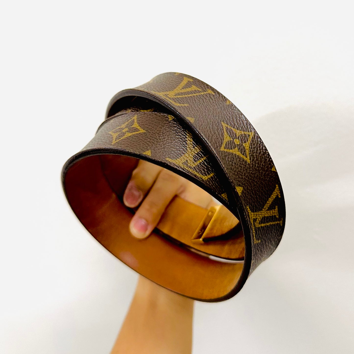 Louis Vuitton LV Monogram Logo GHW Classic Iconic 34MM Belt
