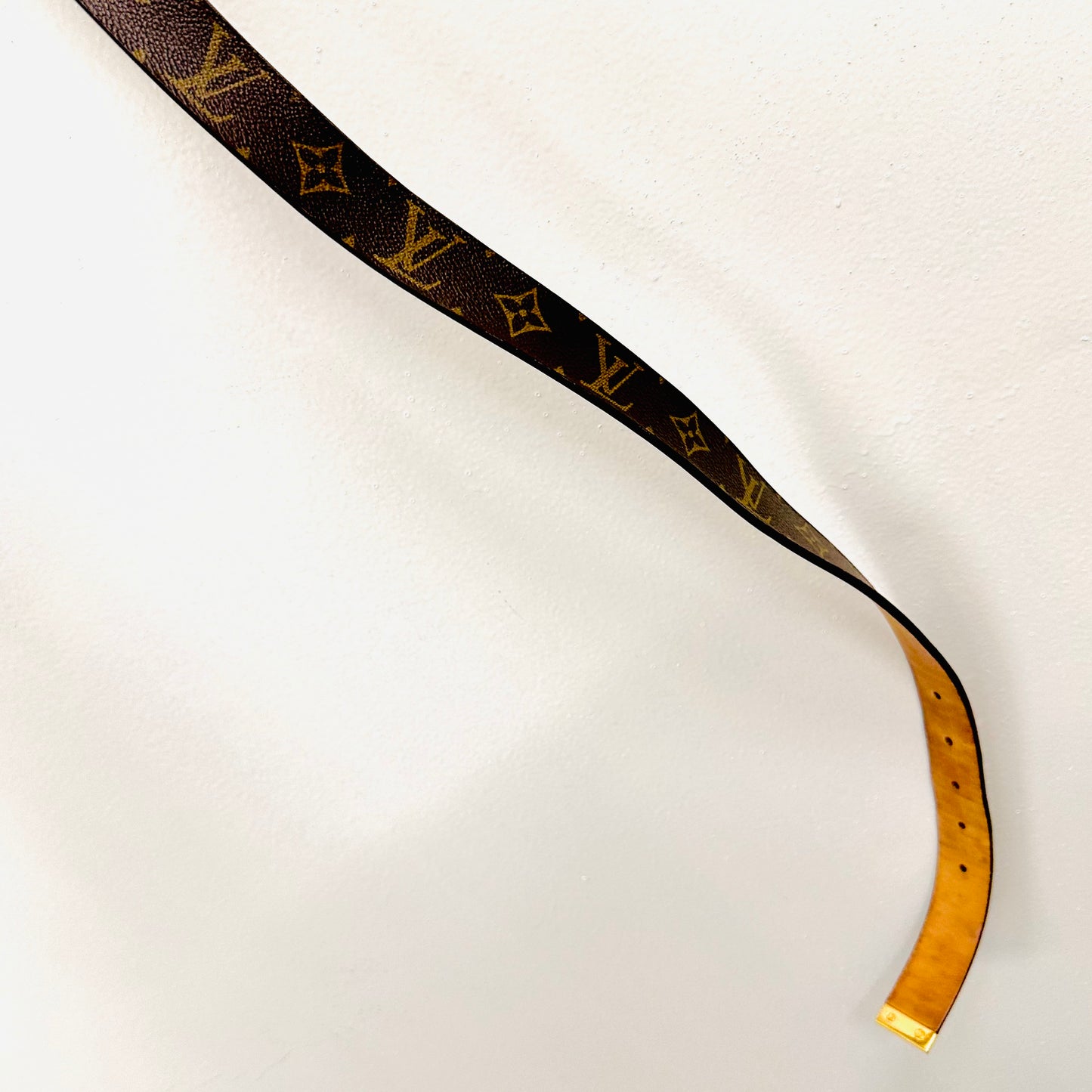 Louis Vuitton LV Monogram Logo GHW Classic Iconic 34MM Belt