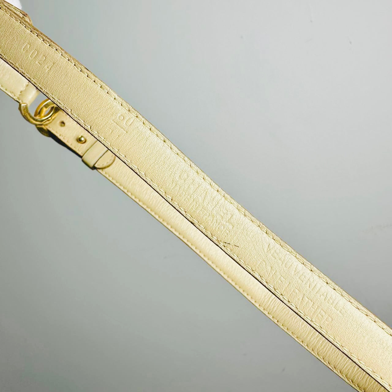 Chanel CC Beige GHW Gold Giant Multiple Monogram Logo Smooth Leather 30MM Iconic Belt