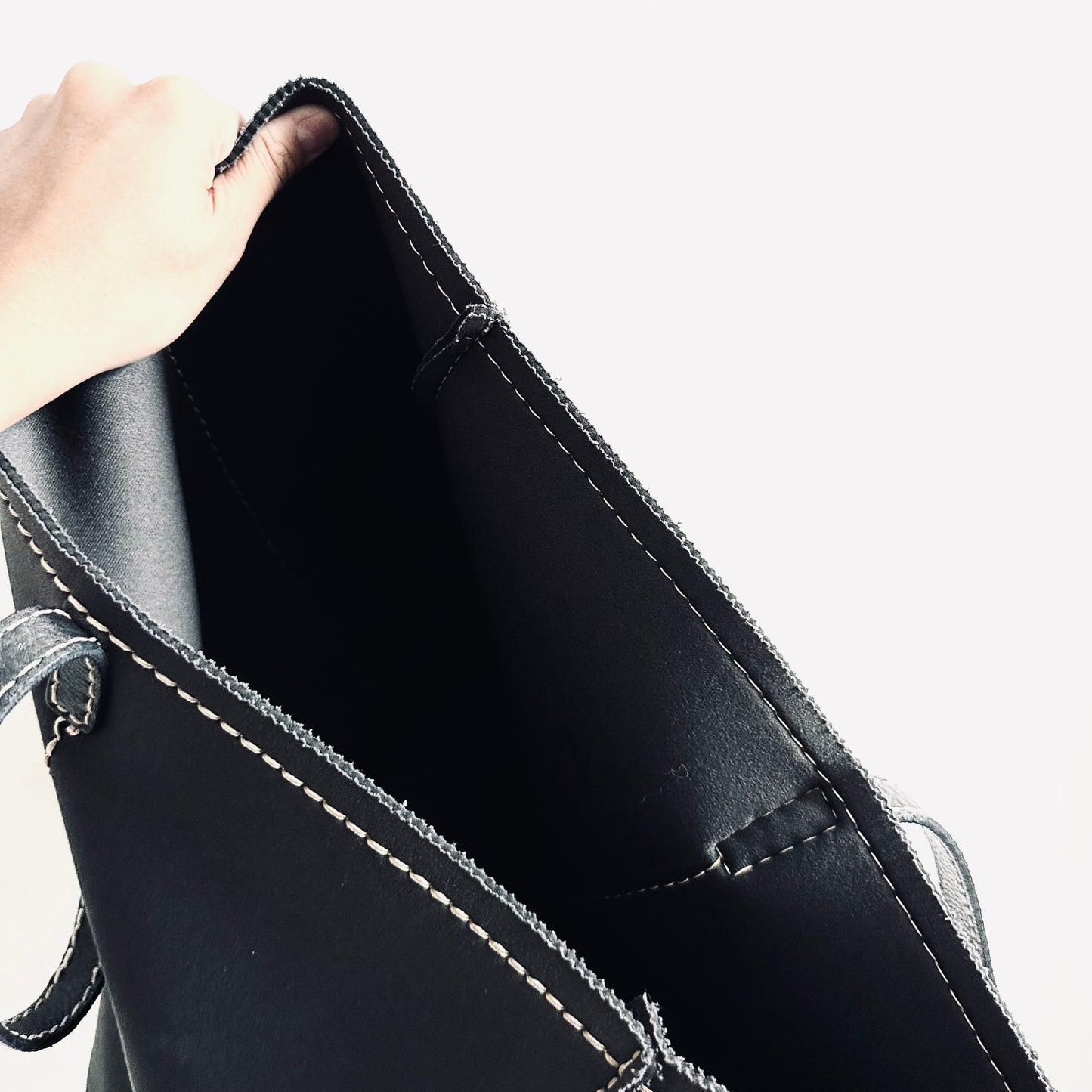 Prada Black Classic Monogram Logo Wide Shopper Shoulder Tote Bag