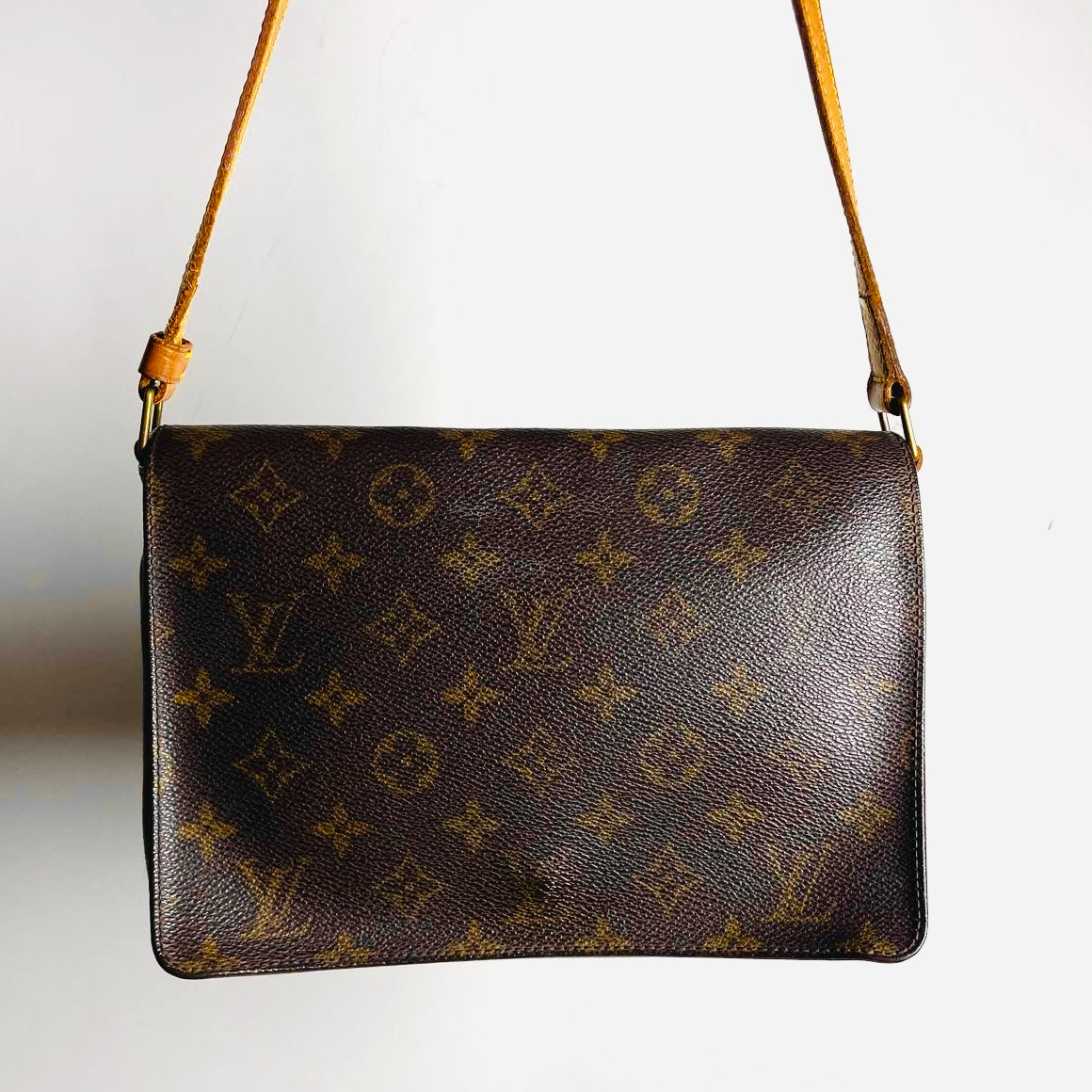 Louis Vuitton LV Musette Tango Flap Monogram Logo GHW Shoulder Sling Bag