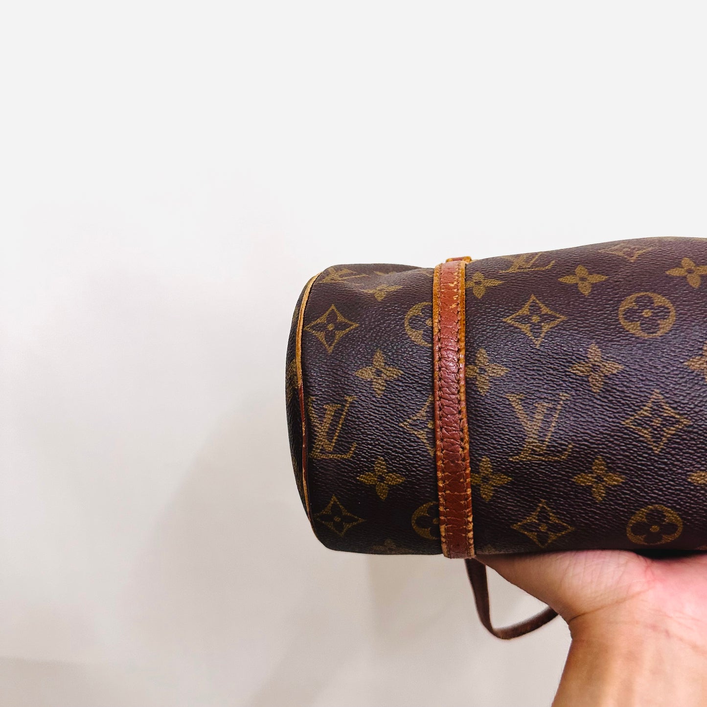 Louis Vuitton LV Monogram Logo Roller Papillon 26 GHW Shoulder Vintage Boston Bag