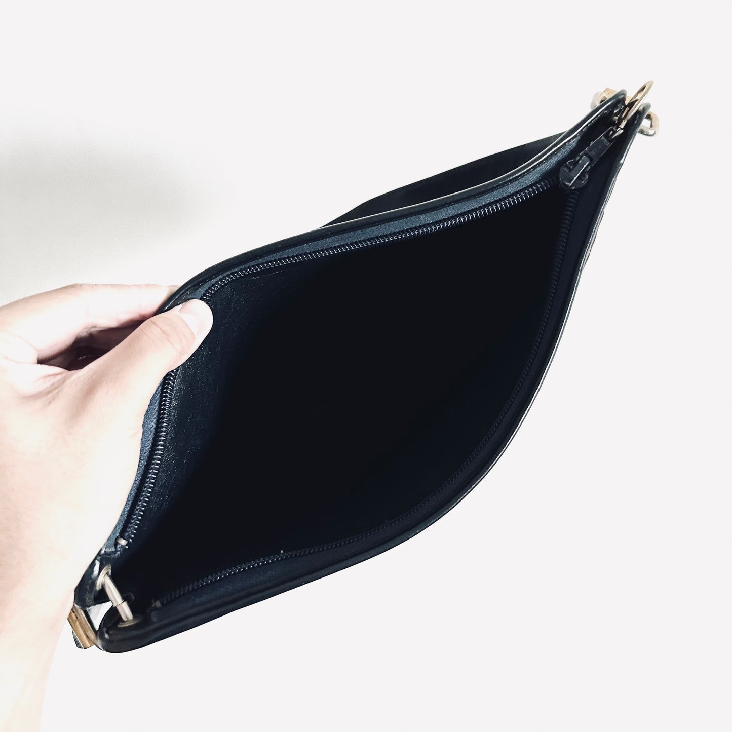Christian Dior CD Navy Blue GHW Monogram Logo Oblique Shoulder Sling Bag