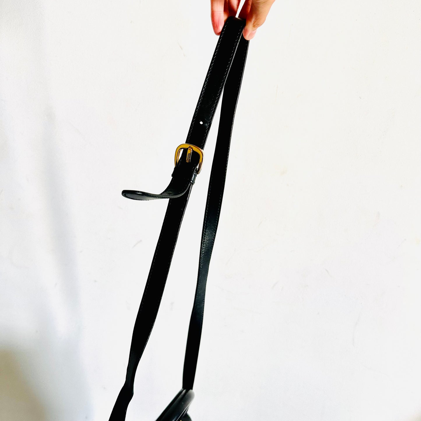 Salvatore Ferragamo Kelly Black GHW Studded Logo Smooth Leather Top Handle 2-Way Shoulder Sling Bag