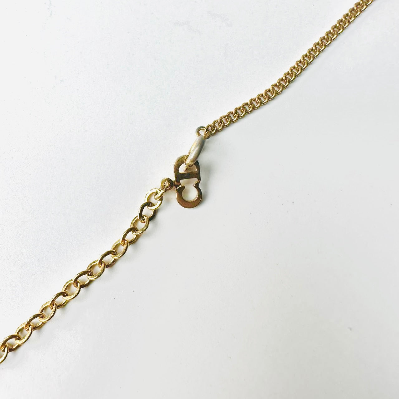 Christian Dior CD Monogram Logo Giant Gold Round Pendant Necklace