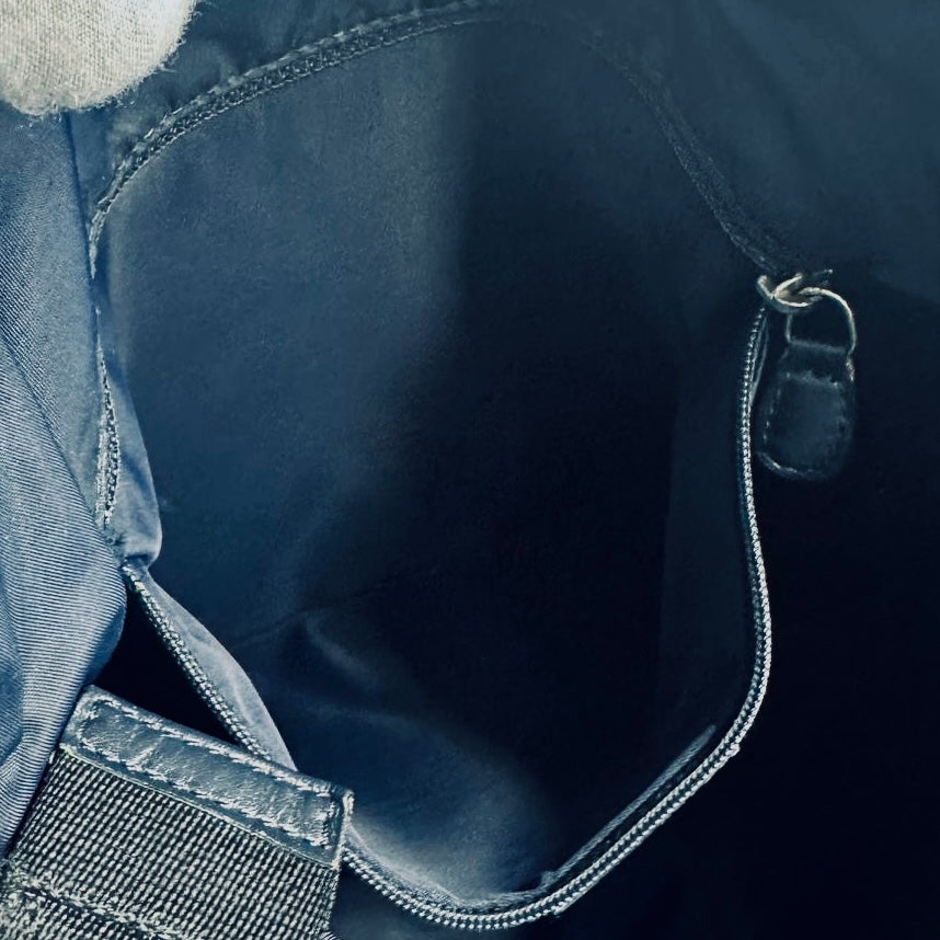 Christian Dior CD Saddle Navy Blue Oblique Monogram Logo Hobo Baguette Shoulder Sling Bag